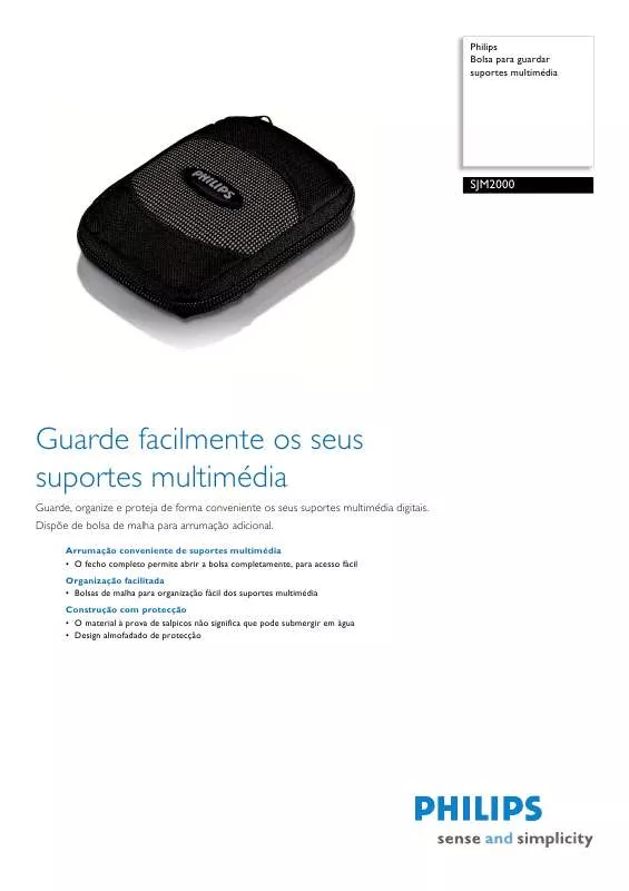 Mode d'emploi PHILIPS SJM2000