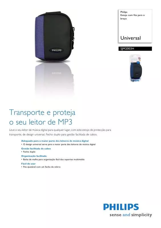 Mode d'emploi PHILIPS SJM2003H