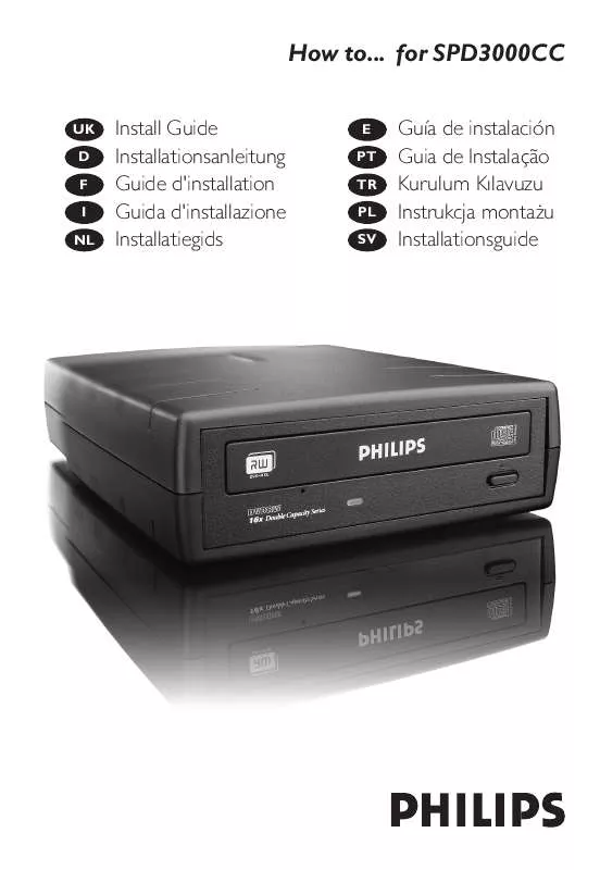 Mode d'emploi PHILIPS SPD3000CC