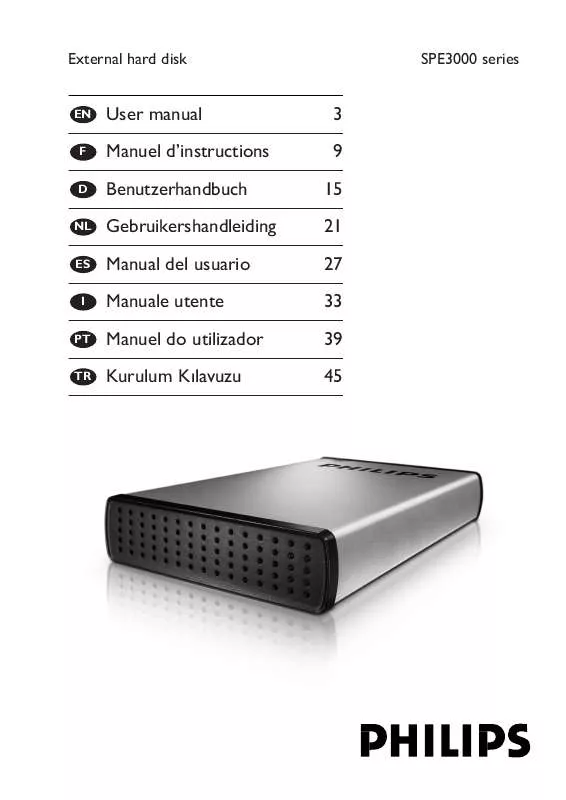 Mode d'emploi PHILIPS SPE3031CC