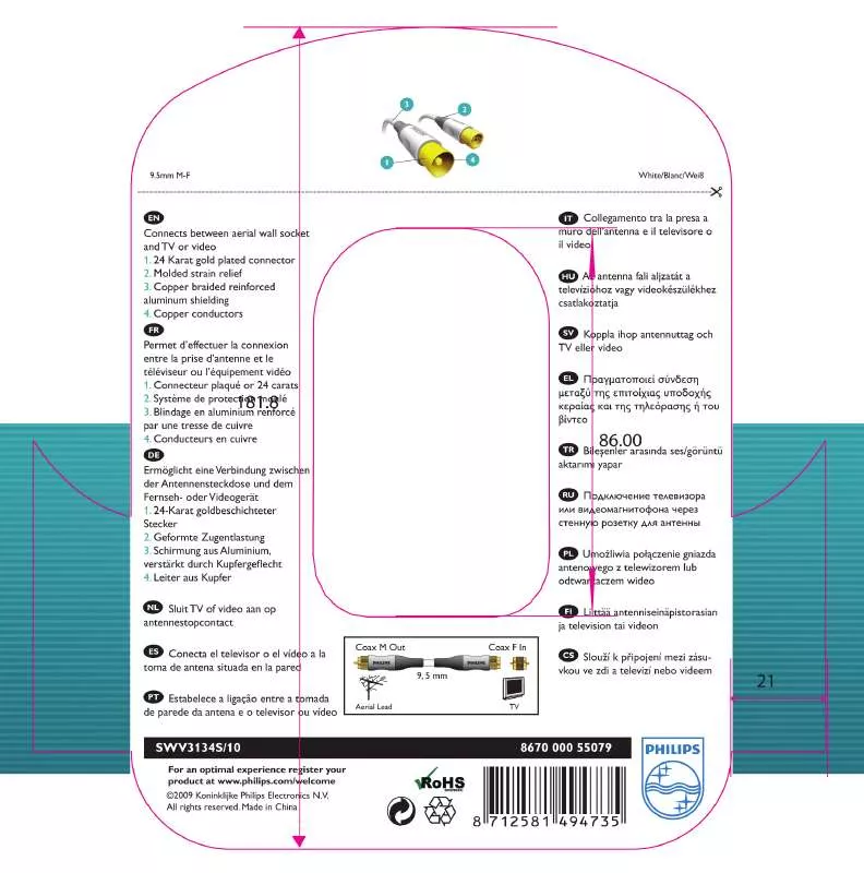 Mode d'emploi PHILIPS SWV3134S