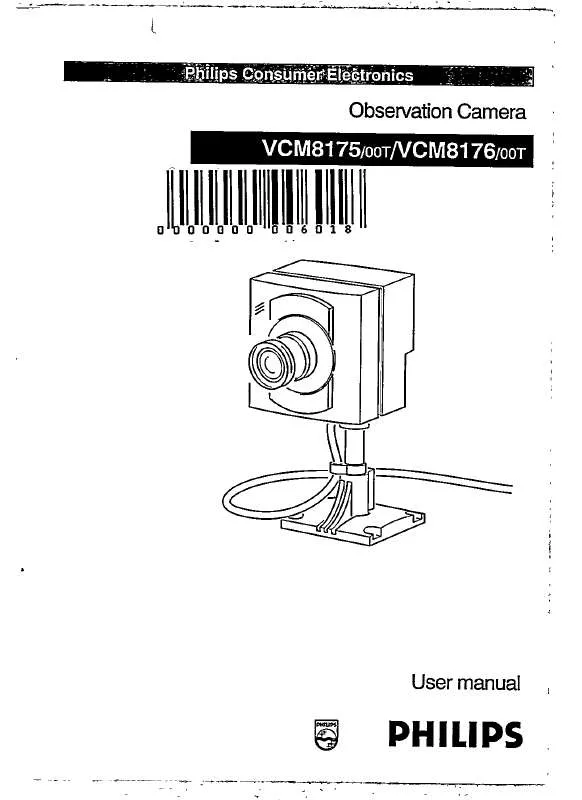 Mode d'emploi PHILIPS VCM8175/00T