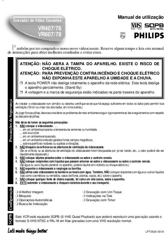 Mode d'emploi PHILIPS VR607