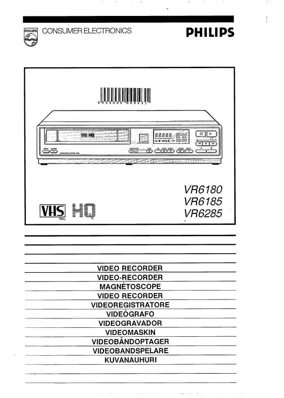 Mode d'emploi PHILIPS VR6285