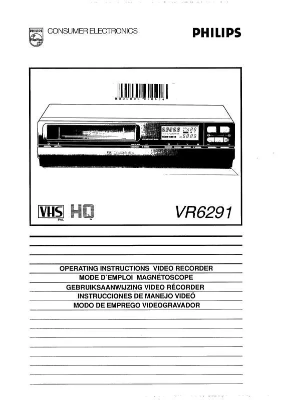 Mode d'emploi PHILIPS VR6291