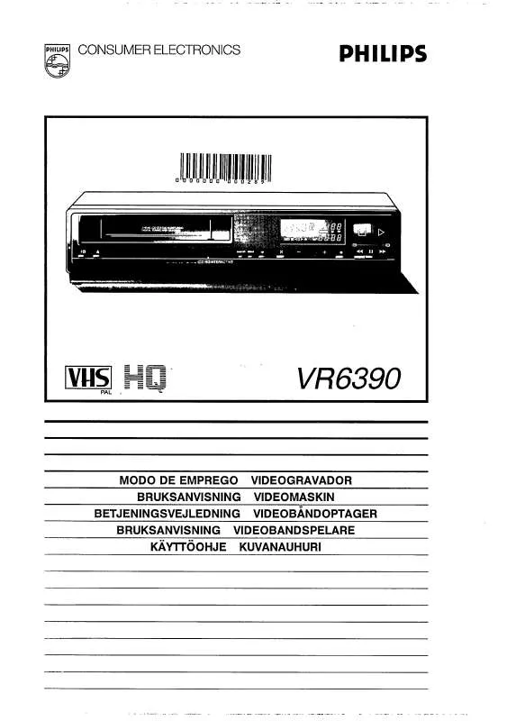 Mode d'emploi PHILIPS VR6390