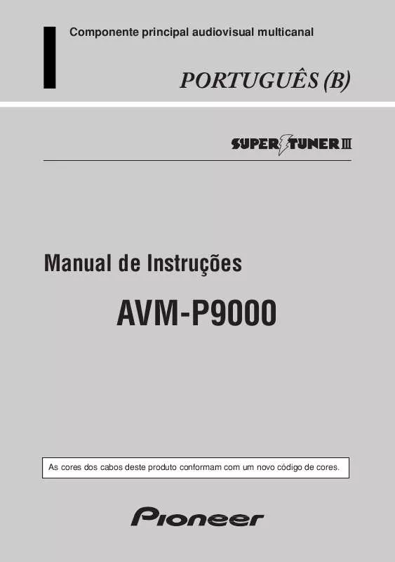 Mode d'emploi PIONEER AVM-P9000