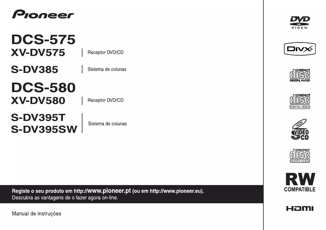 Mode d'emploi PIONEER DCS-580 (XV-DV580)