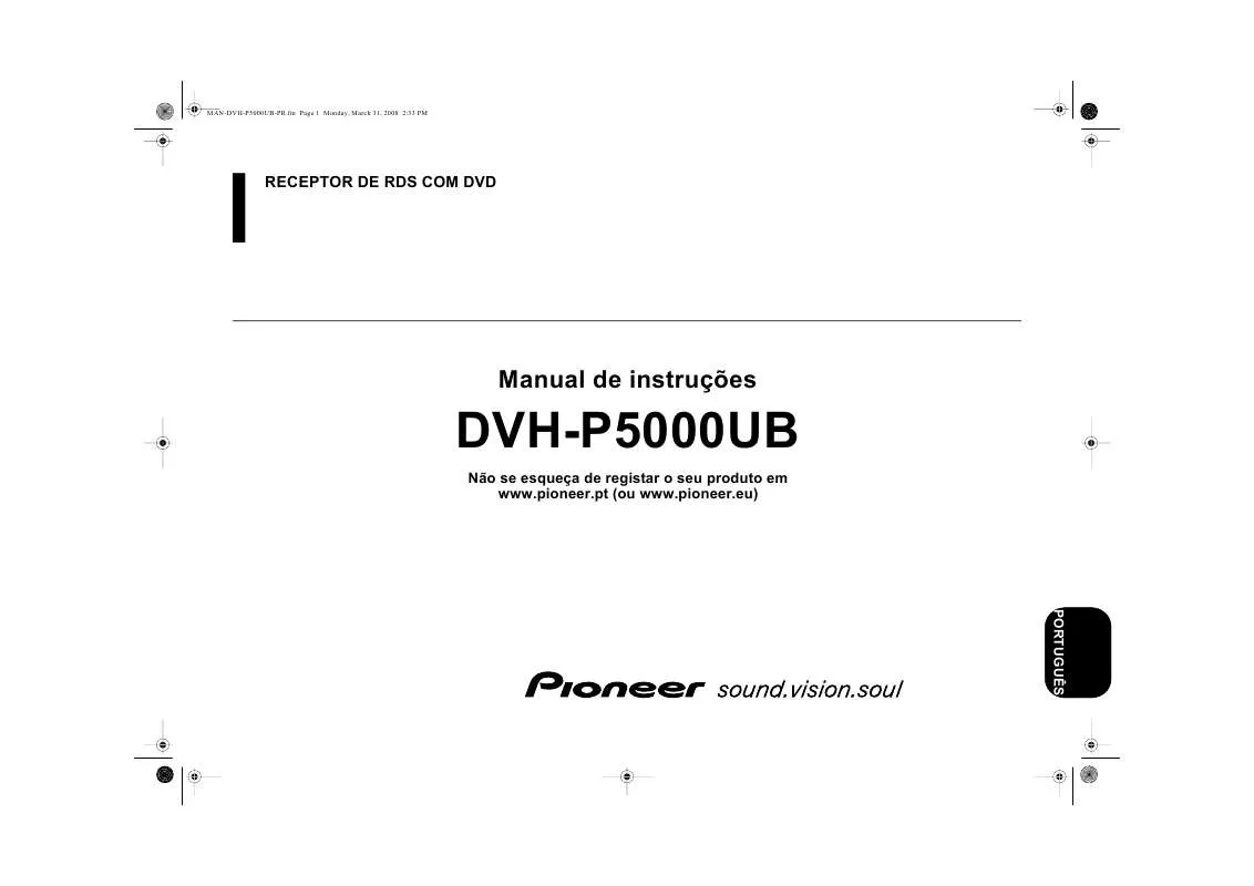 Mode d'emploi PIONEER DVH-P5000UB