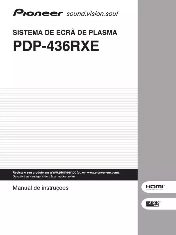 Mode d'emploi PIONEER PDP-436RXE