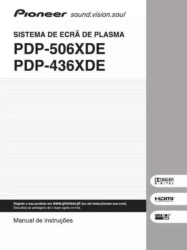 Mode d'emploi PIONEER PDP-436XDE