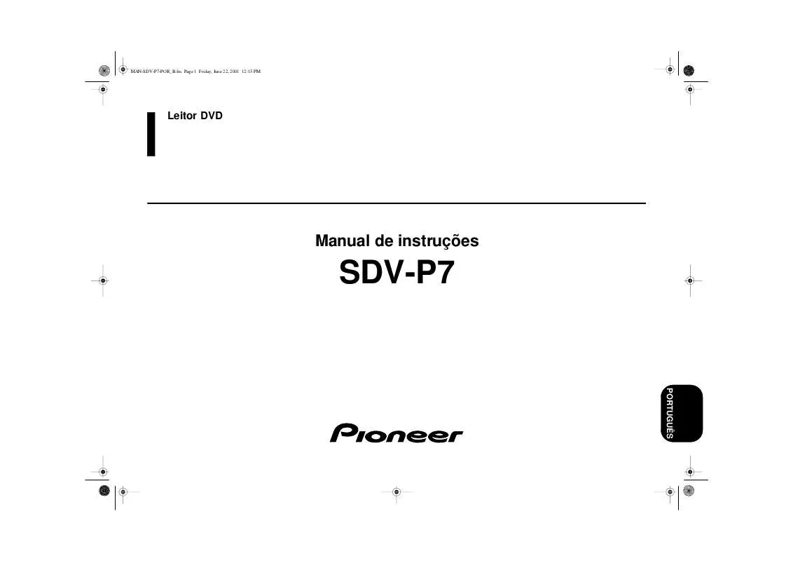 Mode d'emploi PIONEER SDV-P7