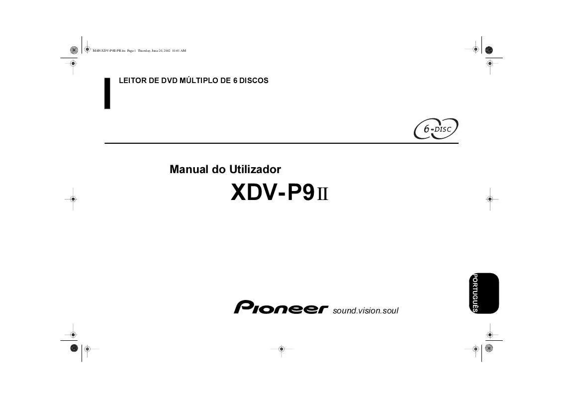 Mode d'emploi PIONEER XDV-P9II