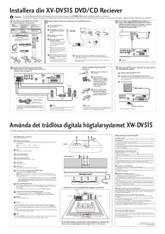 Mode d'emploi PIONEER XW-DV525