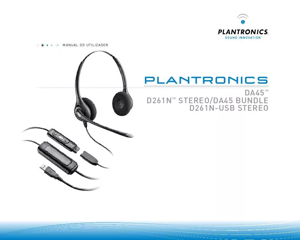 Mode d'emploi PLANTRONICS DA45