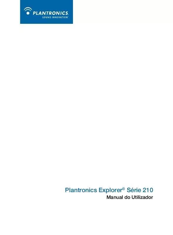 Mode d'emploi PLANTRONICS EXPLORER 210