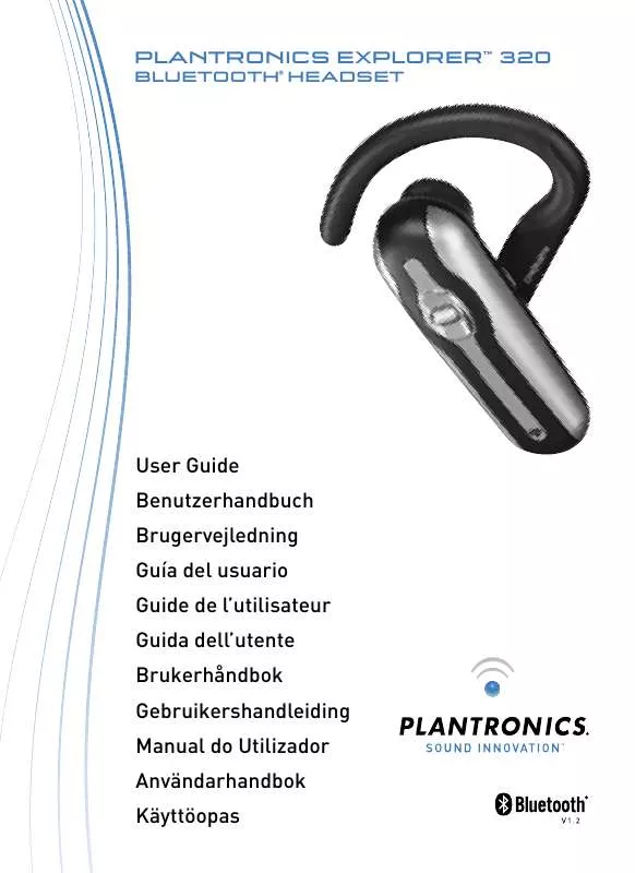 Mode d'emploi PLANTRONICS EXPLORER 320