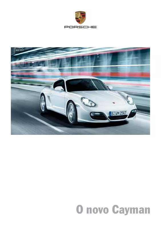 Mode d'emploi PORSCHE CAYMAN S