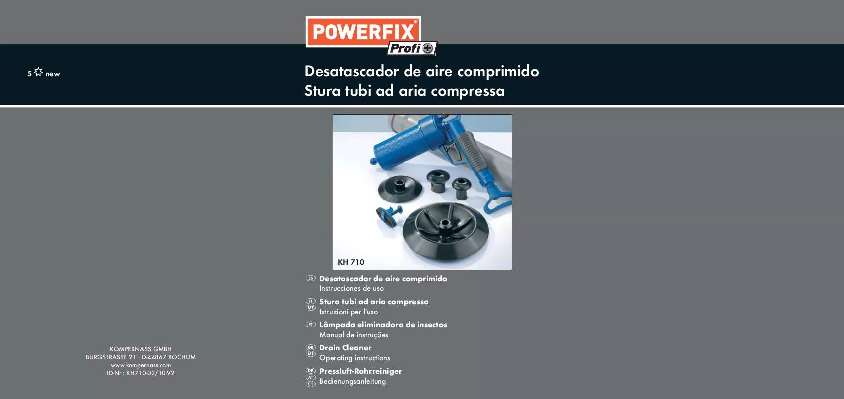 Mode d'emploi POWERFIX KH 710 DRAIN CLEANER