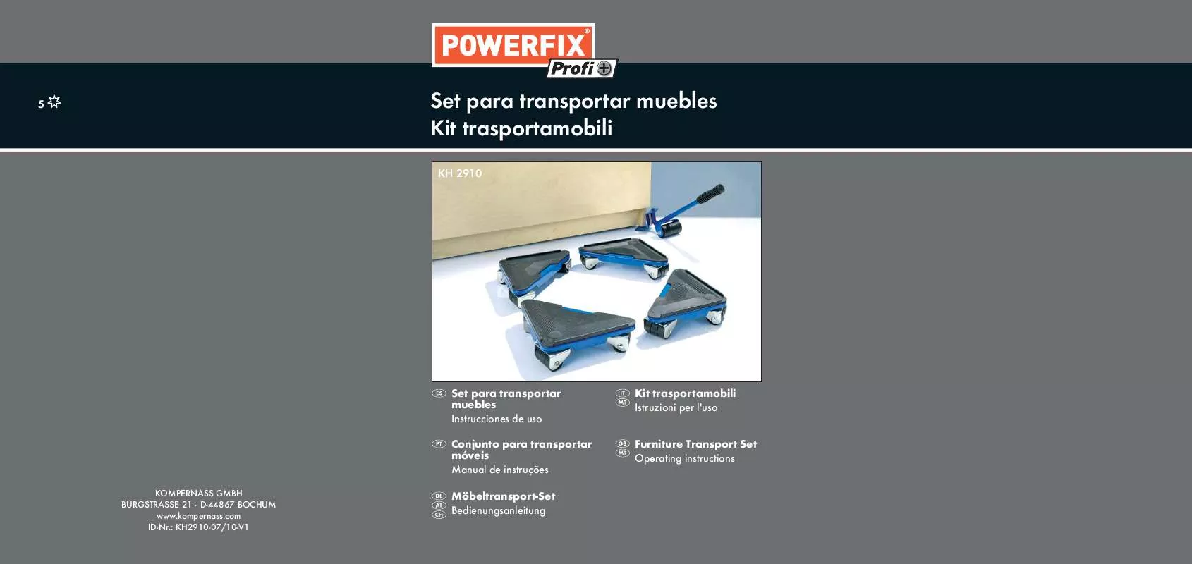 Mode d'emploi POWERFIX KH 2910