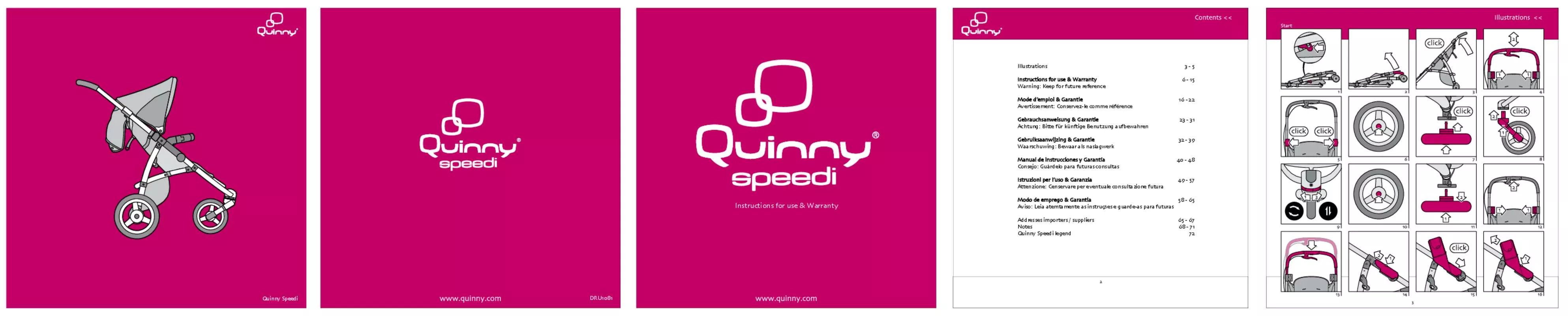 Mode d'emploi QUINNY SPEEDI