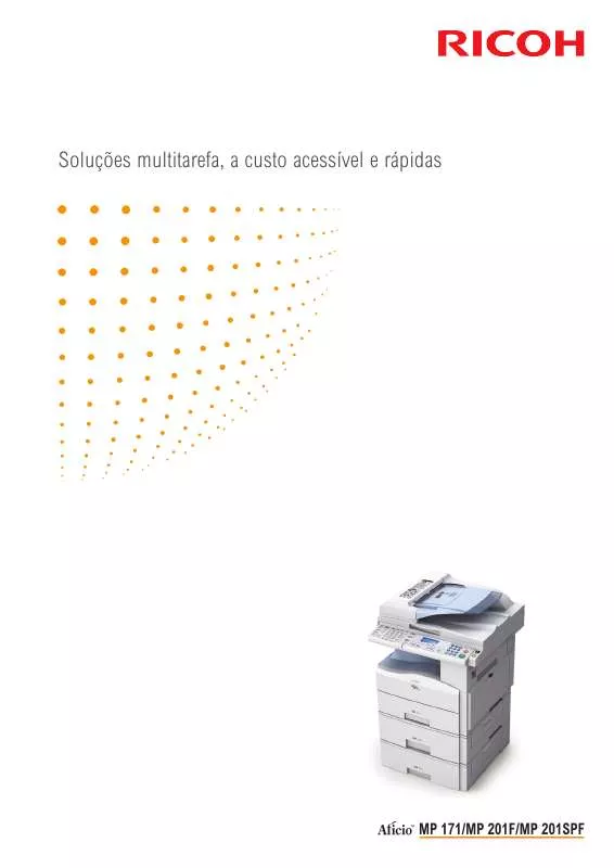 Mode d'emploi RICOH AFICIO MP 201SPF