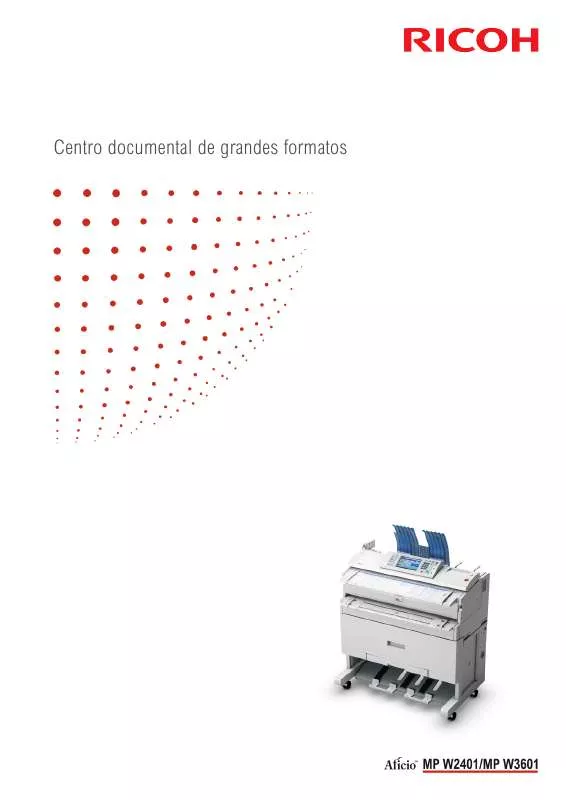 Mode d'emploi RICOH AFICIO MP W3601