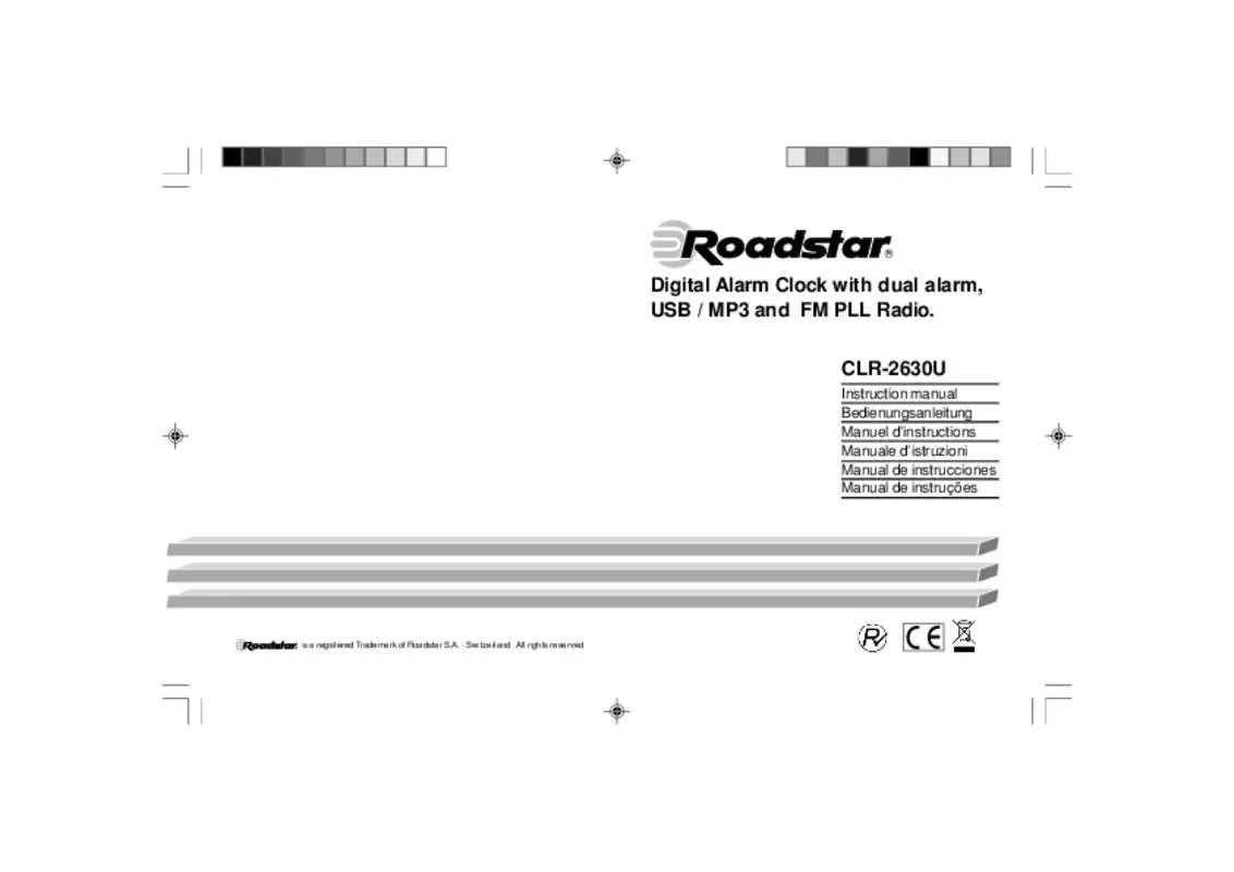 Mode d'emploi ROADSTAR CLR-2630U