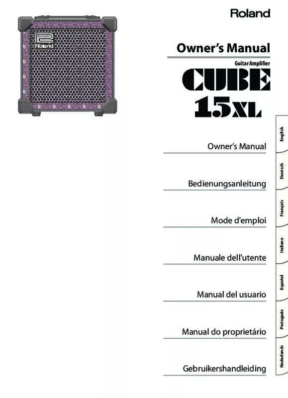 Mode d'emploi ROLAND CUBE-15XL