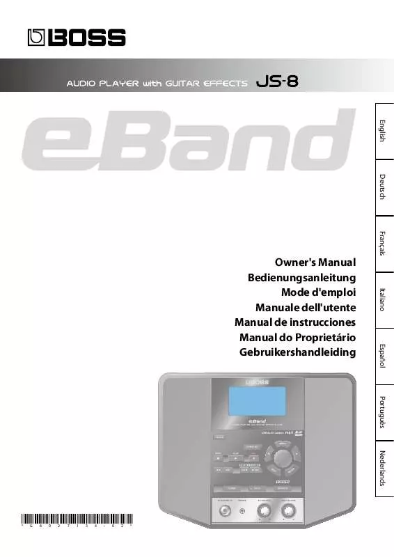 Mode d'emploi ROLAND EBAND JS-8