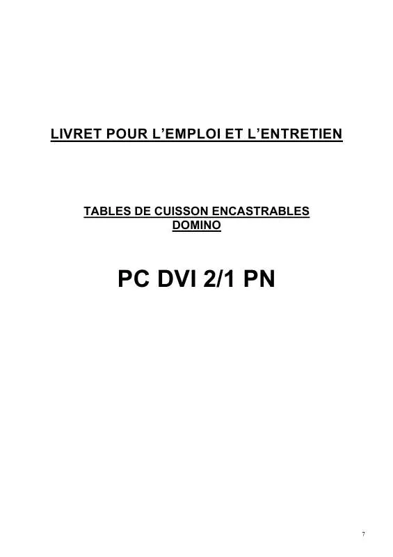 Mode d'emploi ROSIERES PC DVI 1PN