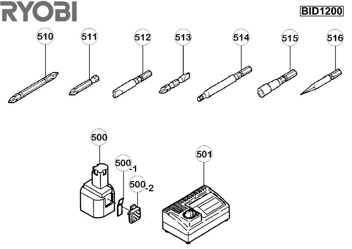 Mode d'emploi RYOBI BID1200