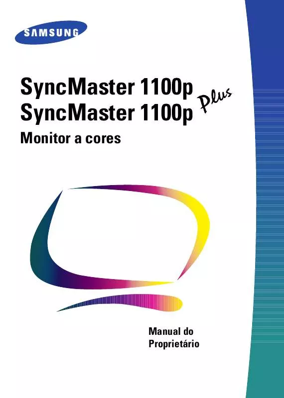 Mode d'emploi SAMSUNG SYNCMASTER 1100P