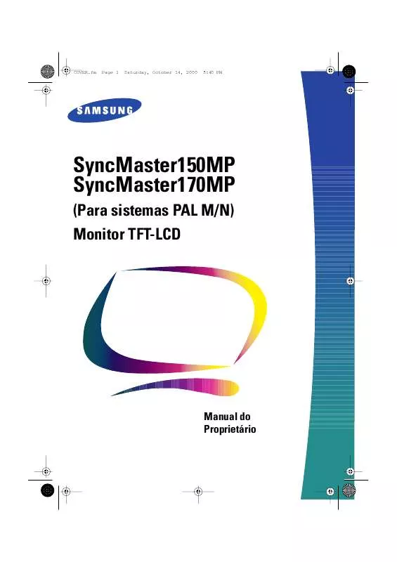 Mode d'emploi SAMSUNG SYNCMASTER 150MP-