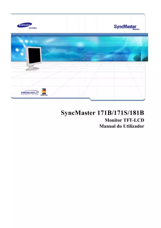 Mode d'emploi SAMSUNG SYNCMASTER 171S