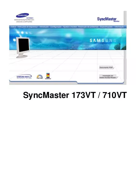 Mode d'emploi SAMSUNG SYNCMASTER 173VT