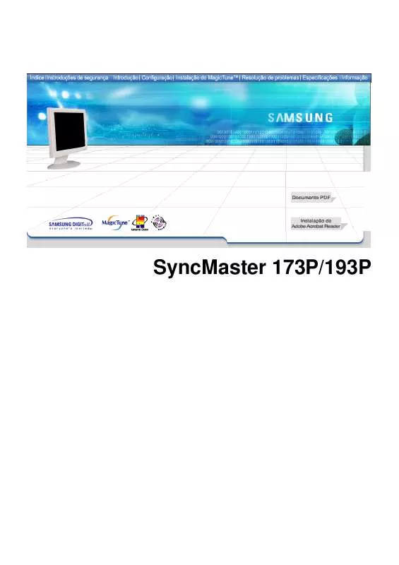 Mode d'emploi SAMSUNG SYNCMASTER 193P