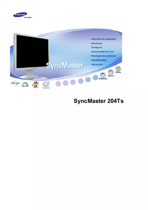 Mode d'emploi SAMSUNG SYNCMASTER 204TS