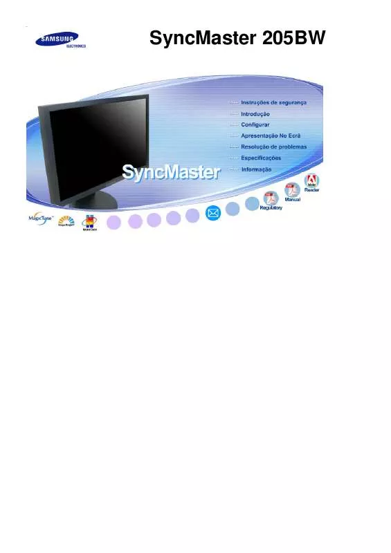 Mode d'emploi SAMSUNG SYNCMASTER 205BW