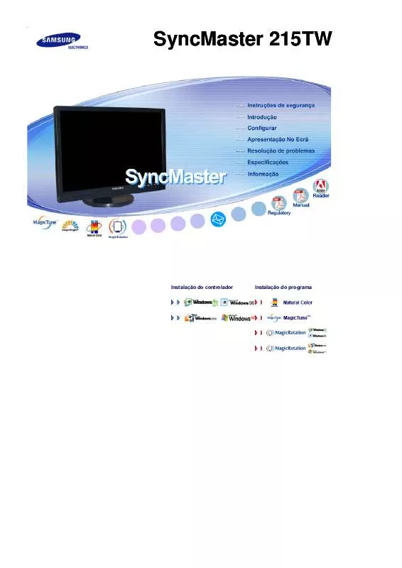 Mode d'emploi SAMSUNG SYNCMASTER 215TW