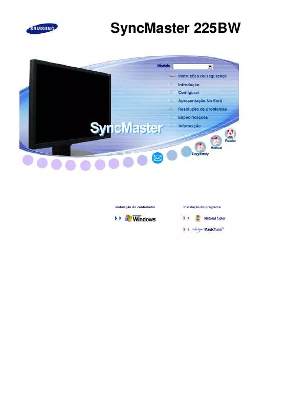 Mode d'emploi SAMSUNG SYNCMASTER 225BW