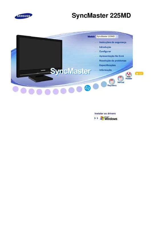 Mode d'emploi SAMSUNG SYNCMASTER 225MD