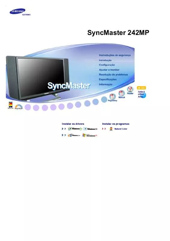 Mode d'emploi SAMSUNG SYNCMASTER 242MP