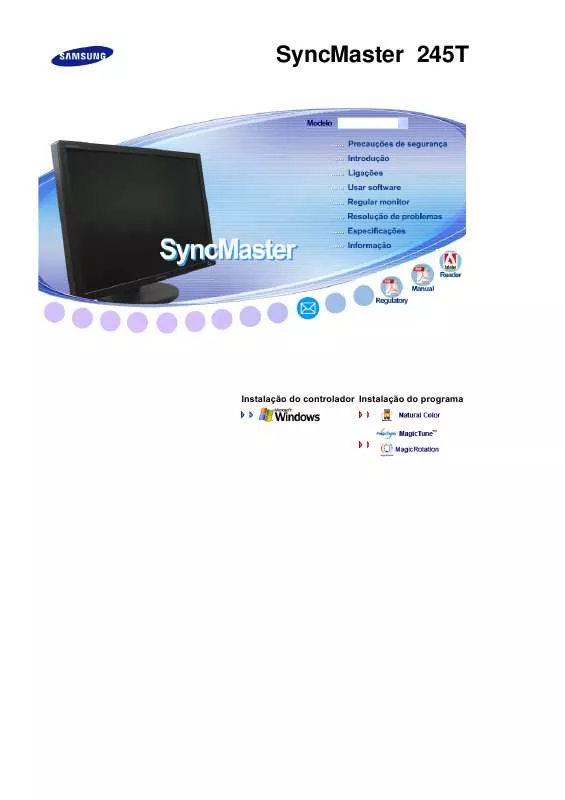 Mode d'emploi SAMSUNG SYNCMASTER 245T