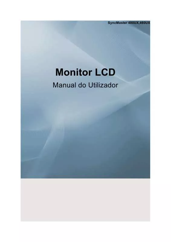 Mode d'emploi SAMSUNG SYNCMASTER 400UX-M