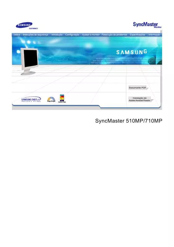 Mode d'emploi SAMSUNG SYNCMASTER 510MP