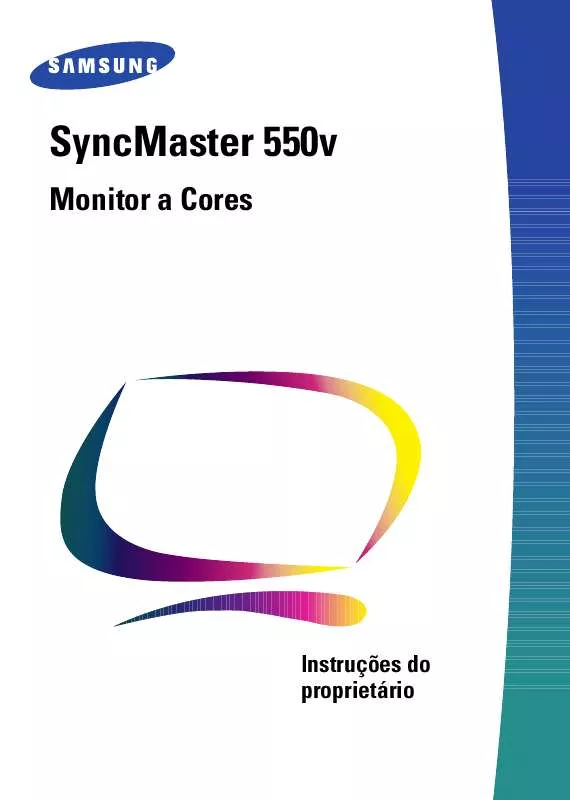 Mode d'emploi SAMSUNG SYNCMASTER 550V