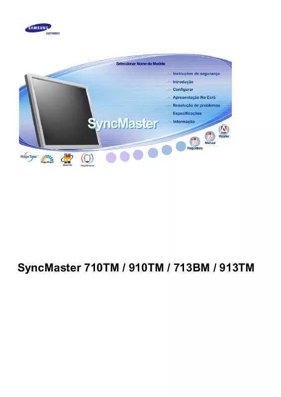 Mode d'emploi SAMSUNG SYNCMASTER 713BM