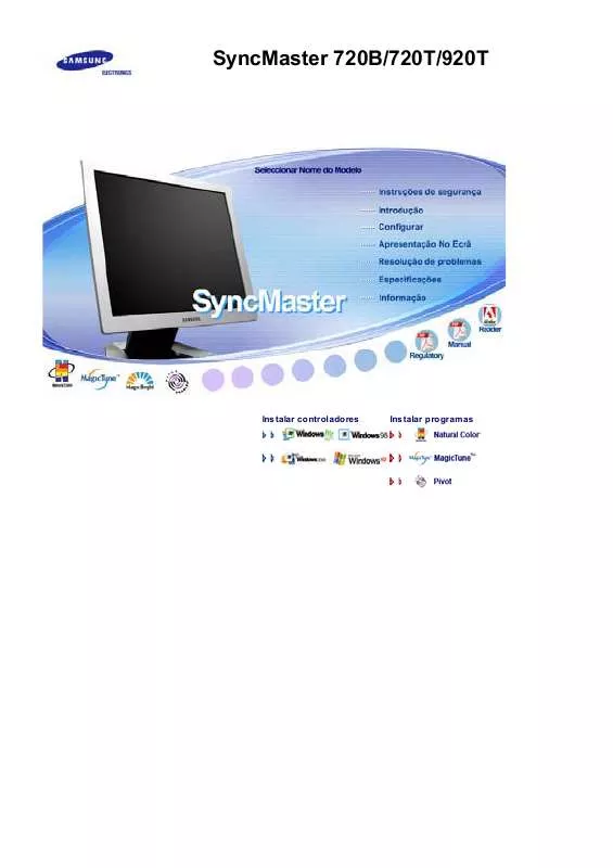 Mode d'emploi SAMSUNG SYNCMASTER 720T