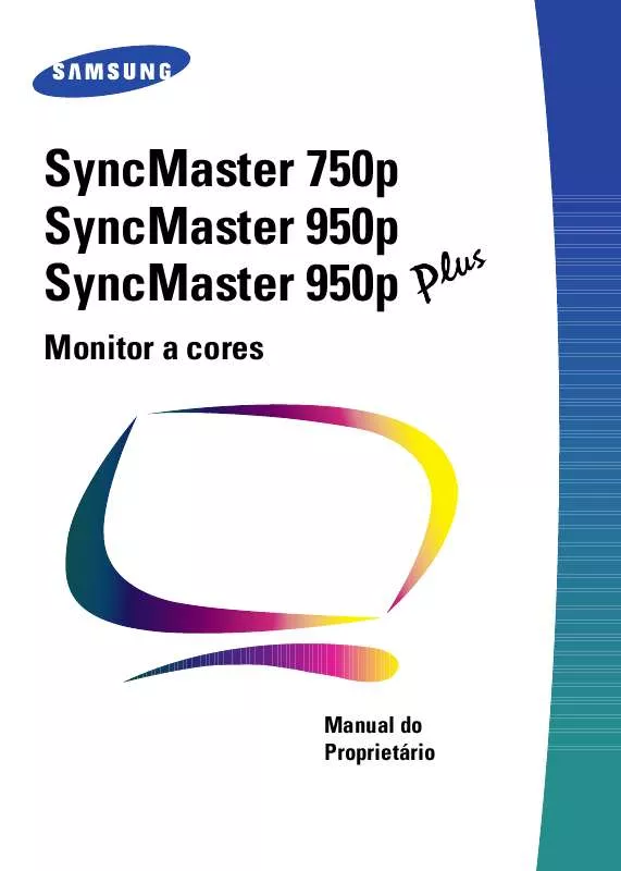 Mode d'emploi SAMSUNG SYNCMASTER 750P